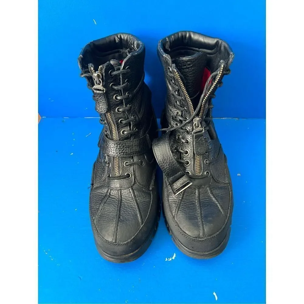 Polo Ralph Lauren Mens Size 11D Black Andres III Duck Toe Waterproof Boots